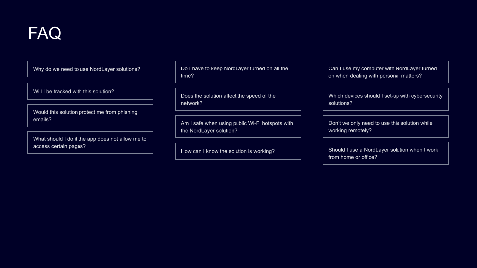 Frequently asked questions about NordLayer