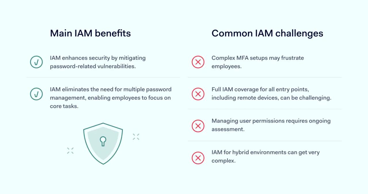 Main IAM benefits and challenges